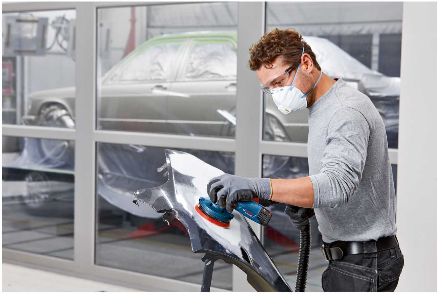 Шлифмашина для стен и потолков BOSCH GEX 12V-125 (0601372101) фотография 5