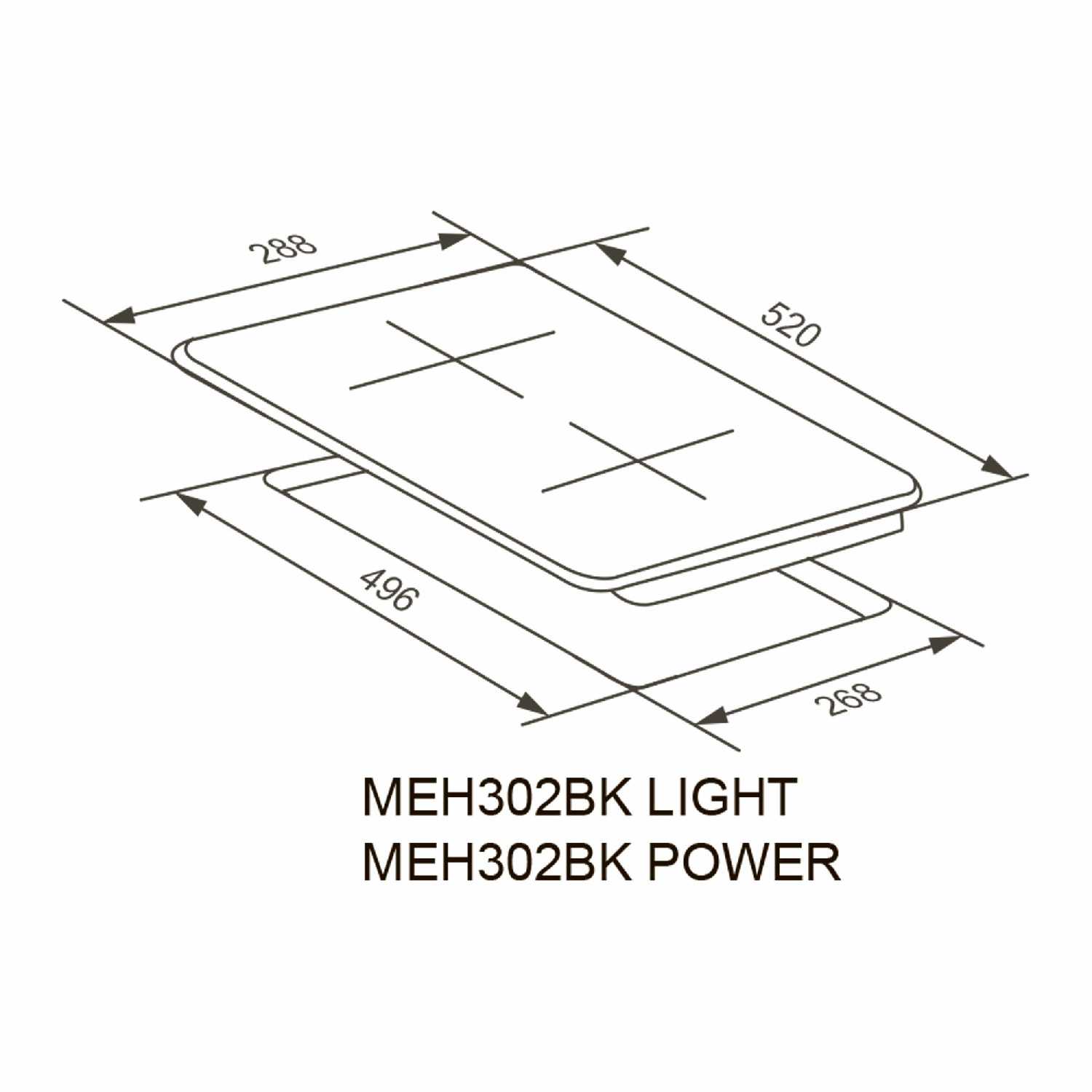 Электрическая варочная панель MEFERI LIGHT (MEH302BK) фотография 15