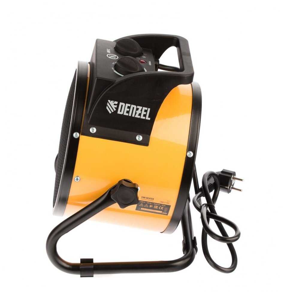 Тепловая пушка, керамический нагреватель (тепловентилятор) DHC 3-150, 220 В, 0,025/1,5/3 кВт, DENZEL 96431 фотография 5