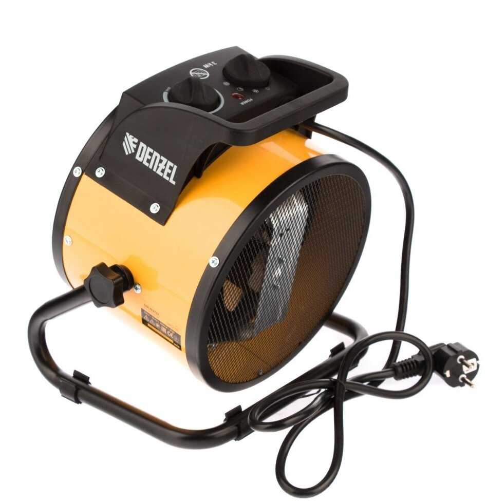 Тепловая пушка, керамический нагреватель (тепловентилятор) DHC 3-150, 220 В, 0,025/1,5/3 кВт, DENZEL 96431 фотография 6