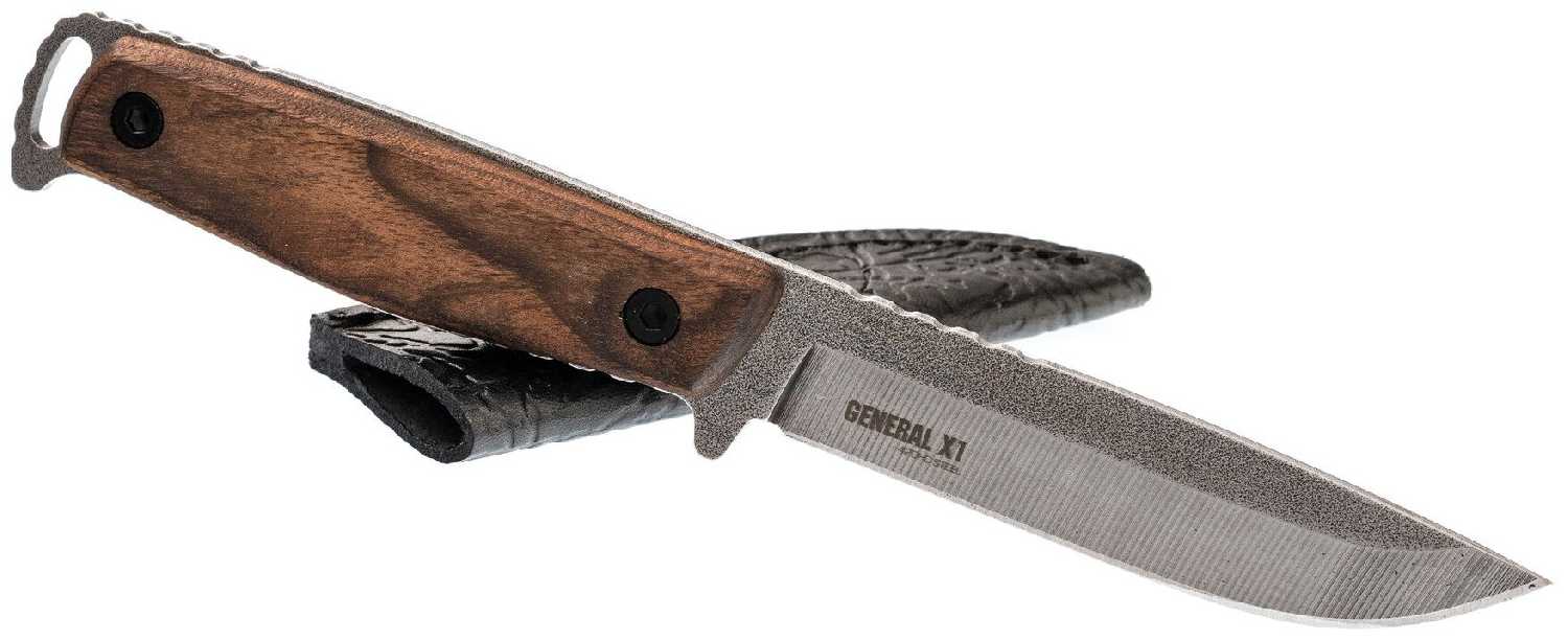 Нож General X1 RedSteel Kizlyar Supreme, сталь 420HC SW, рукоять орех фотография 3