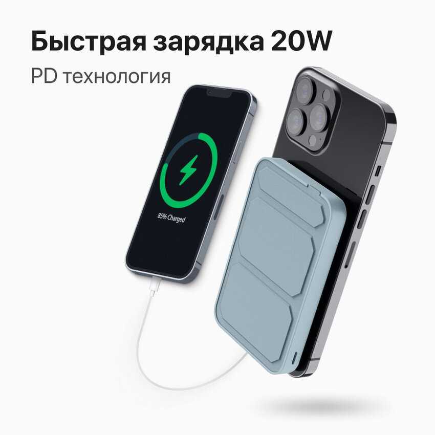 Магнитный повербанк Wireless Power Bank (10000) фотография 17