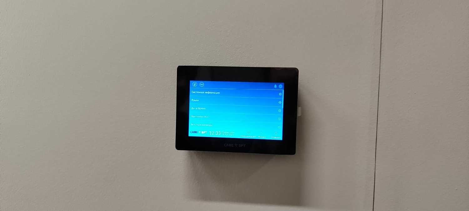 Абонентское IP-устройство CAME XTS 5IP hands-free с сенсорным 5’’ дисплеем, локальным и POE питанием (840CH-0100) фотография 11