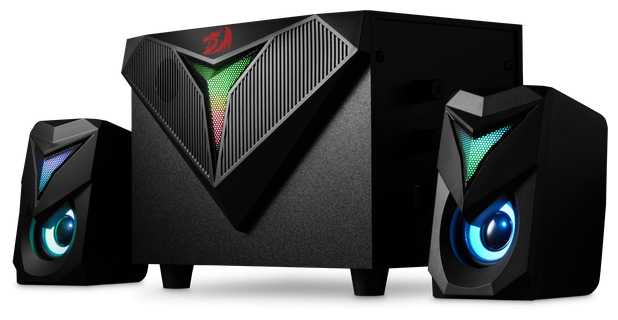 Колонки для компьютера Redragon Toccata 11 Вт , акустическая система 2.1 , RGB , питание от USB