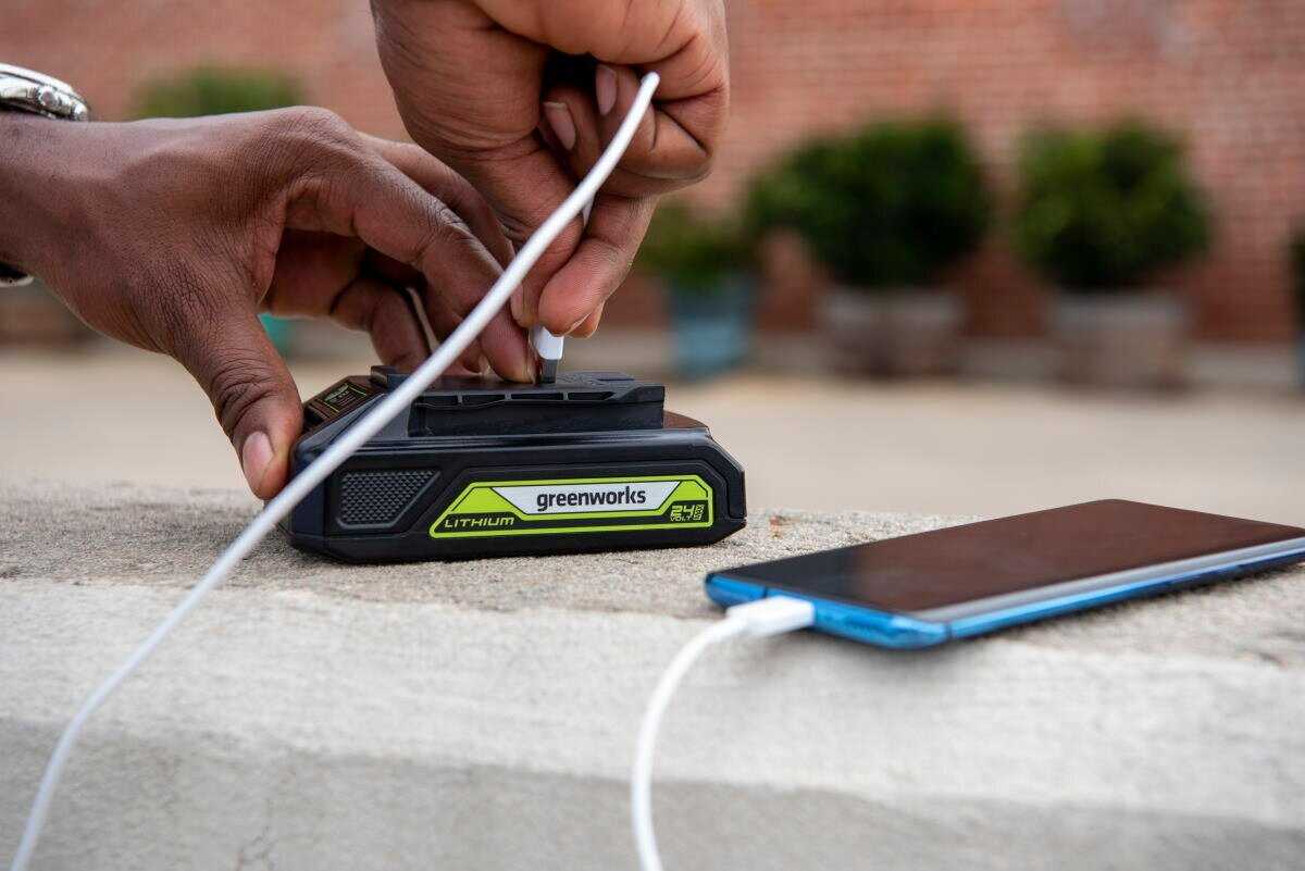 Аккумулятор Greenworks G24USB2 фотография 8