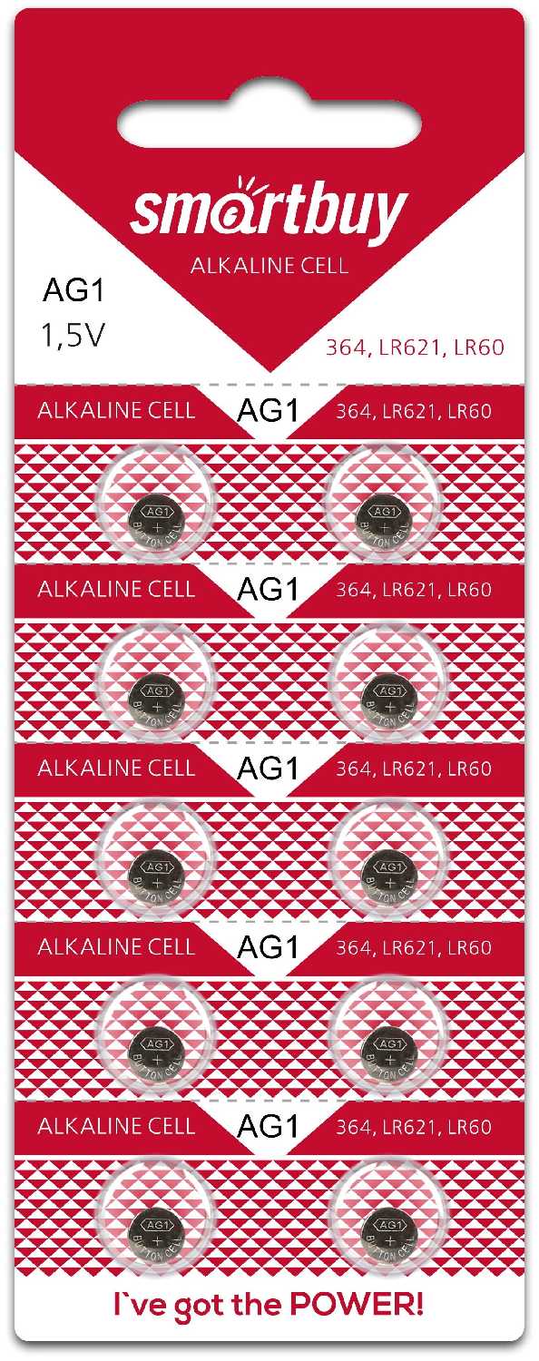 Батарейка SmartBuy AG1 LR621 фотография 1