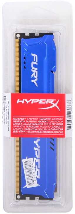 Оперативная память HyperX Fury 4 ГБ DDR3 DIMM CL10 (HX316C10F/4) фотография 15