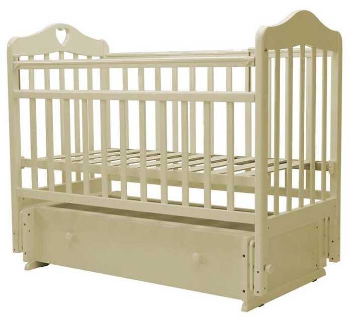 Кроватка Топотушки Оливия-7, классическая, универсальный маятник фотография 1