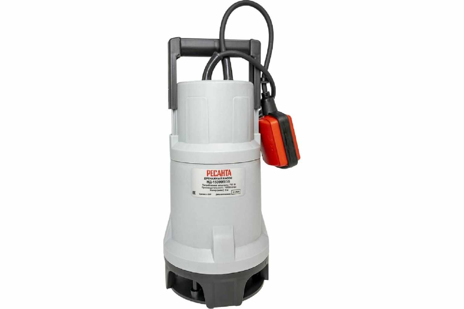 Дренажный насос Ресанта НД-15300П/35 750Вт фотография 12