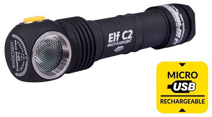 Мультифонарь Armytek Elf C2 (USB-C+18650) фотография 14