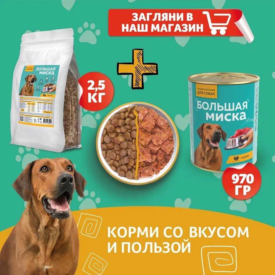 Полнорационный сухой корм для собак Зоогурман Большая Миска (с телятиной) фотография 7