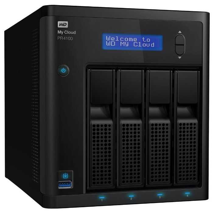 Сетевое хранилище Western Digital My Cloud Pro Series PR4100 (WDBNFA0000NBK)