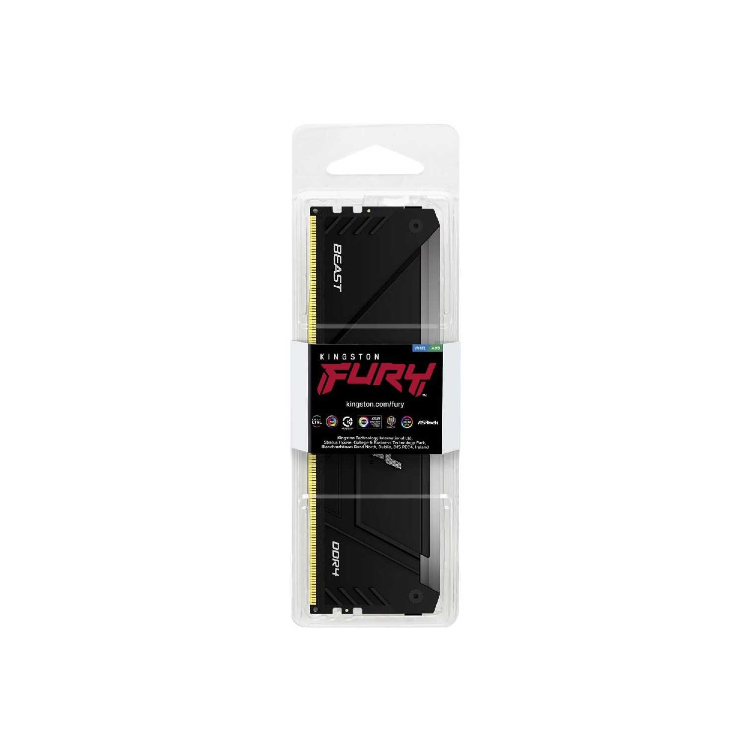 Оперативная память Kingston FURY Beast RGB DDR4 (KF432C16BB12A/16) фотография 13