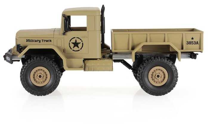 Грузовик Heng Long Rock Crawler Army Car 3853A, 1:16, 35 см фотография 2
