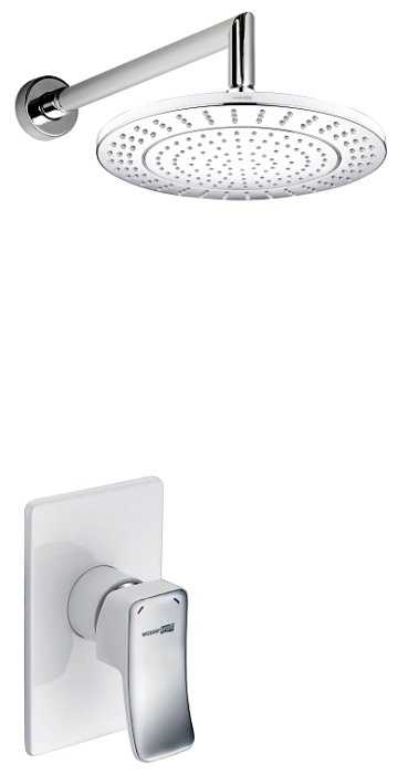 Верхний душ WasserKRAFT A12667White, комбинированное