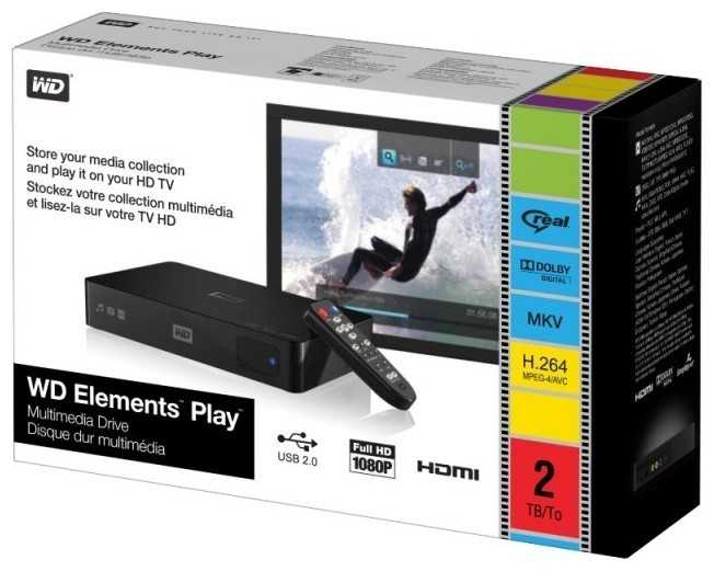 Медиаплеер Western Digital WD Elements Play 1Tb фотография 4