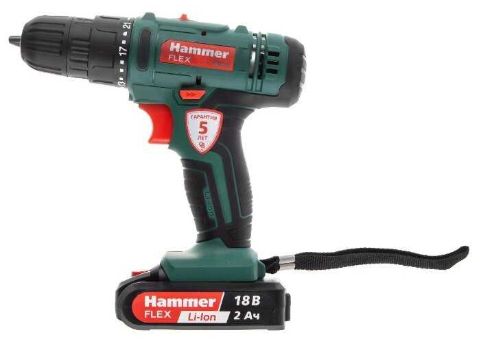 Аккумуляторная дрель-шуруповерт Hammer ACD18BS фотография 1