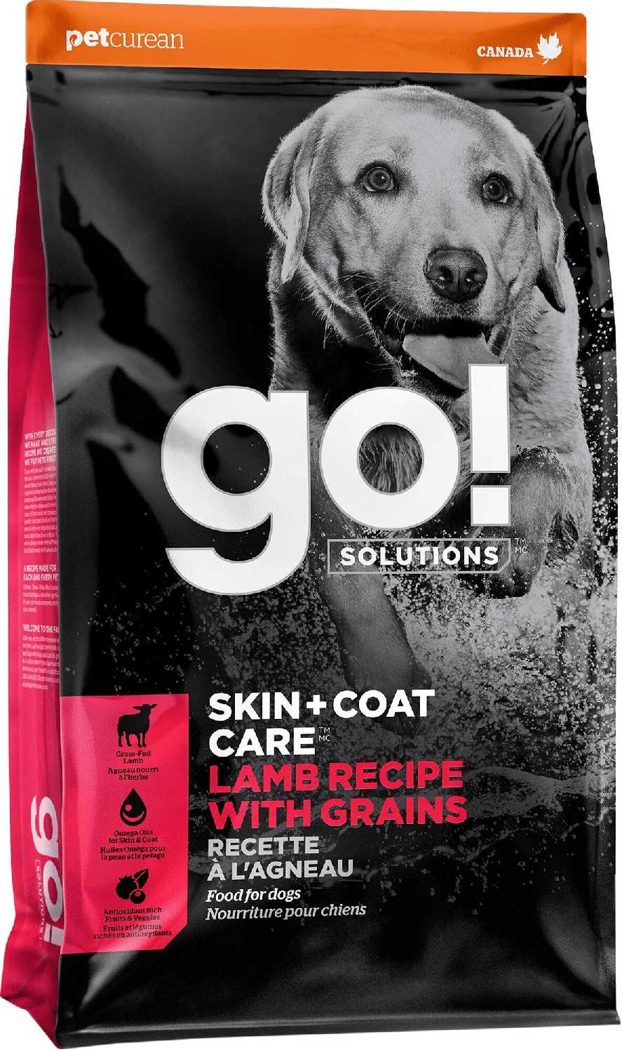 Корм для собак GO! GO! Skin+Coat (ягненок)