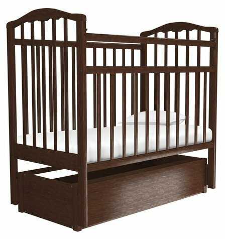 Кроватка Агат Золушка-6, классическая, продольный маятник фотография 7