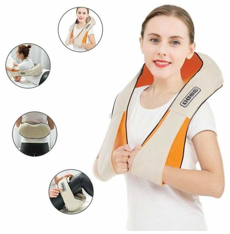 Роликовый массажер Massager of Neck Kneading фотография 9