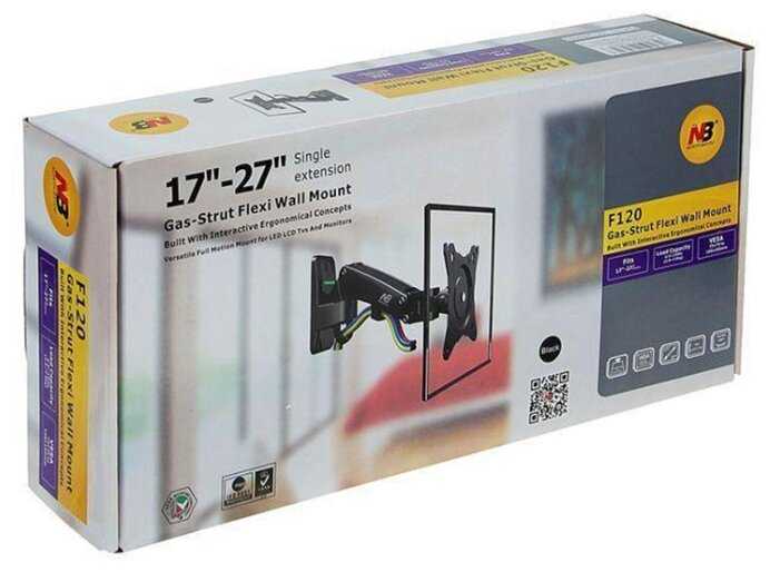 Кронштейн на стену NB North Bayou F120 для монитора / телевизора 17-27