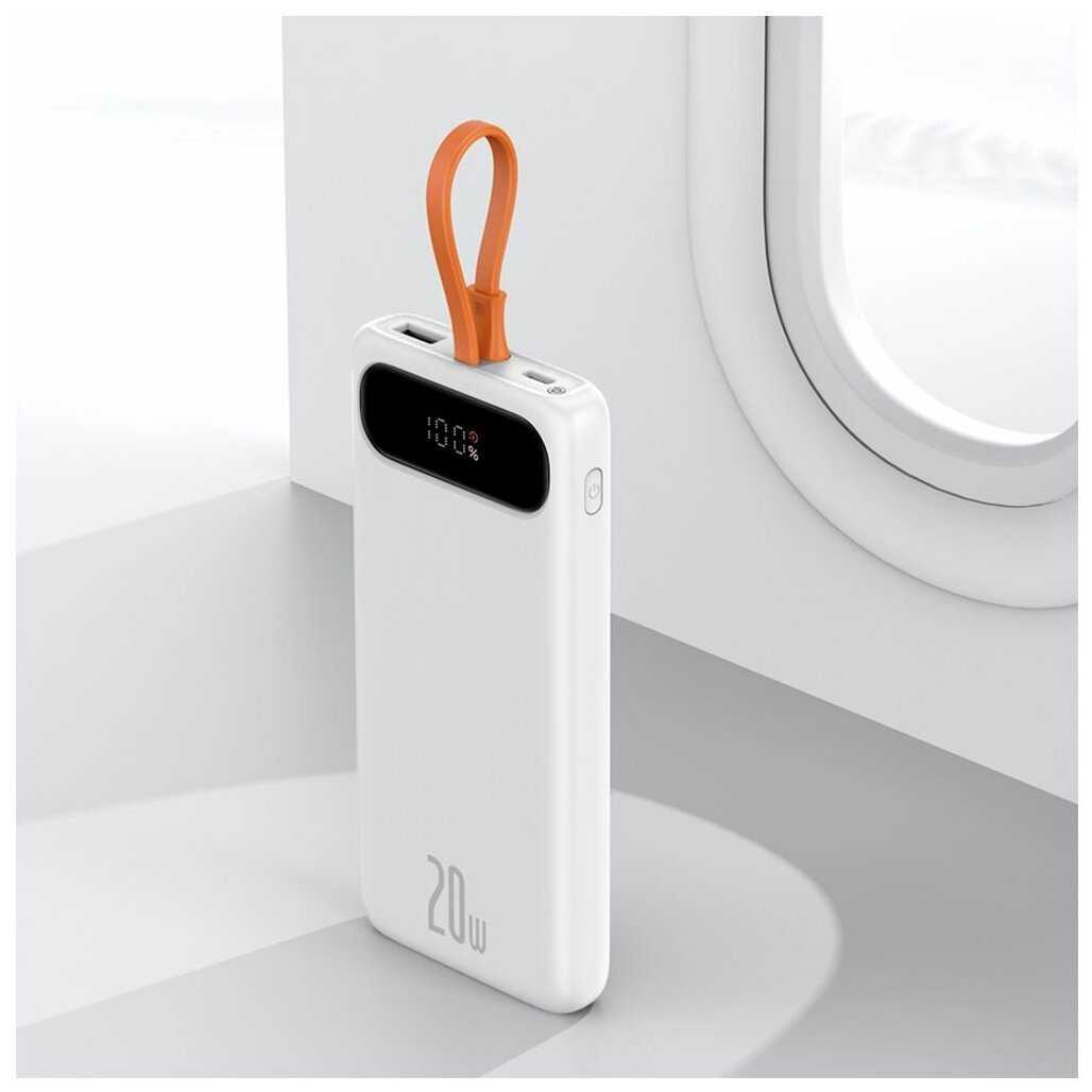 Портативный аккумулятор BASEUS Block Digital Display Quick Charge Power Bank 10000 mAh (20W) фотография 3
