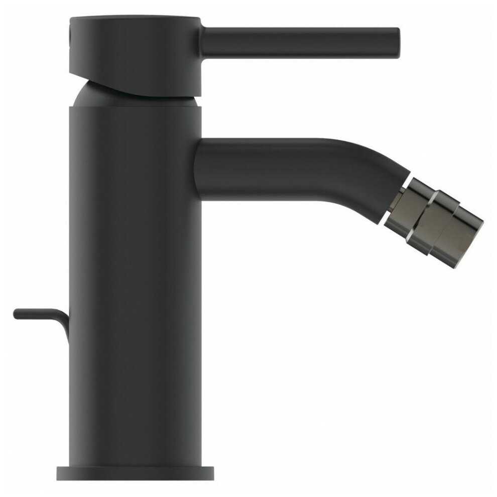 Смеситель для биде Ideal Standard CERALINE с донным клапаном черный матовый BC197XG фотография 1