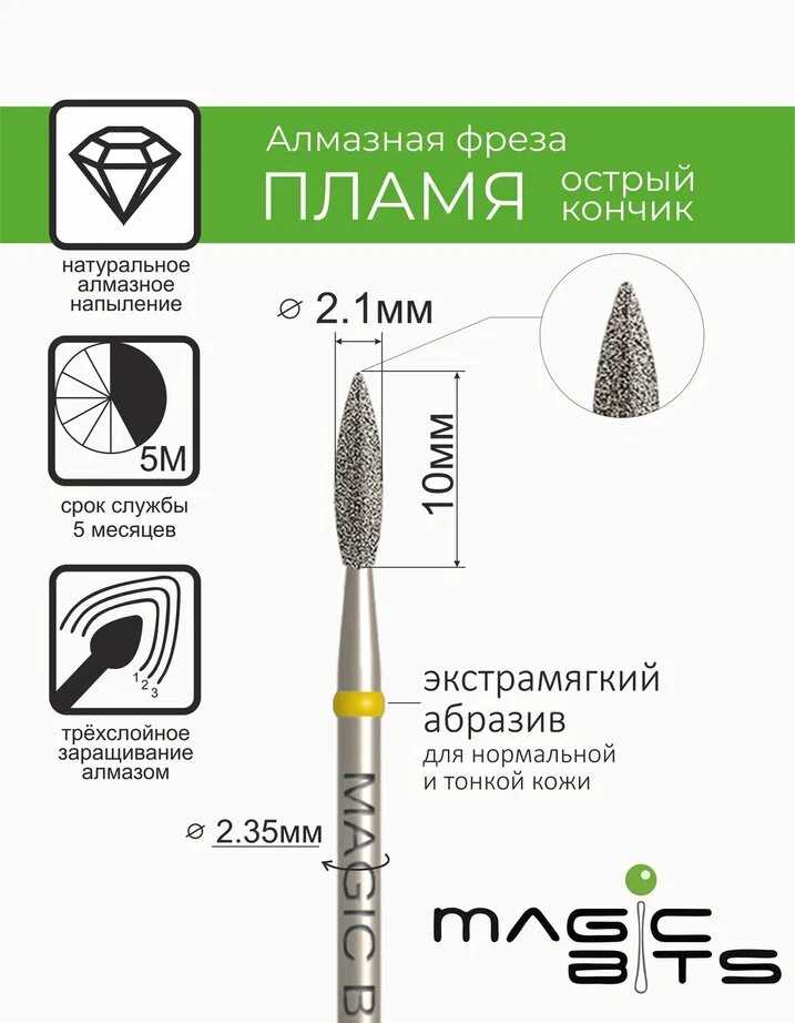 Magic its Алмазное пламя 2.1 мм острый кончик фотография 5