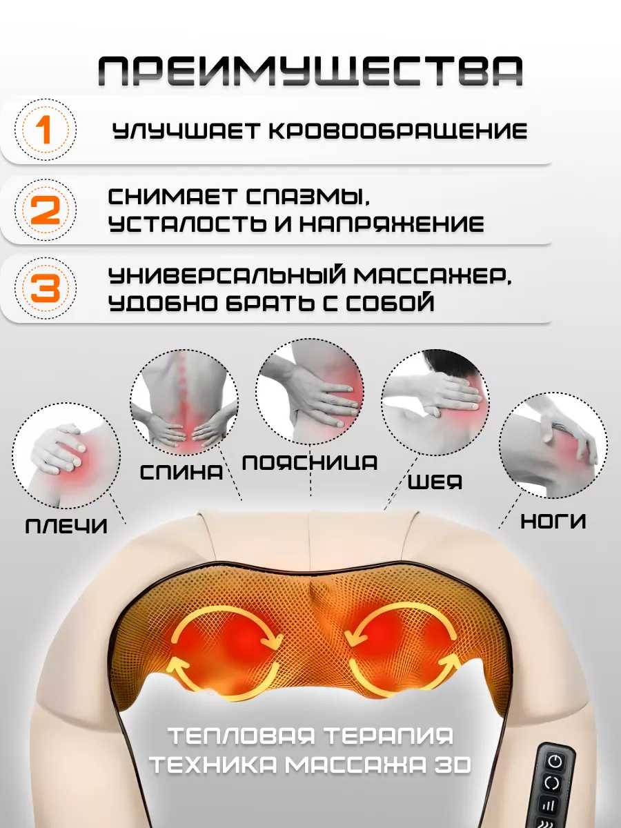 Комбинированный массажер Комбинированный массажер для тела фотография 6