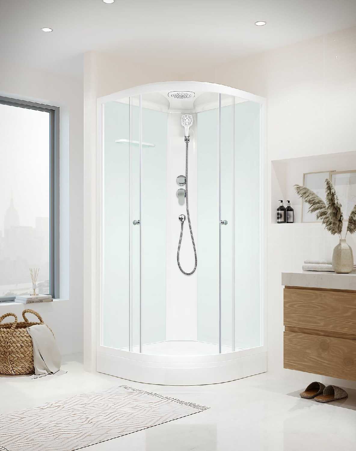 Душевая кабина Domani-Spa Delight Slim 99 (90х90х218см) фотография 11