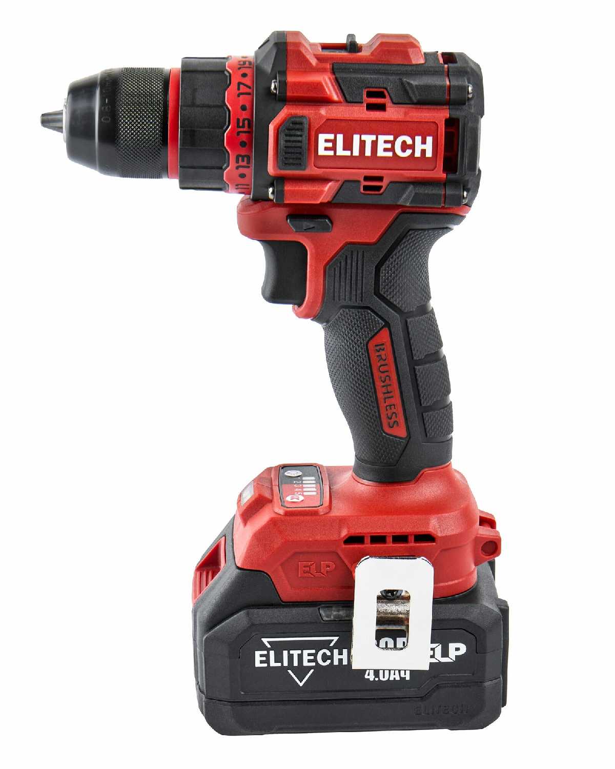 Аккумуляторная дрель-шуруповерт ELITECH ДА 20БЛ2 [20В, 50 Нм, BL мотор, 2,0 Ач, 4,0 Ач] фотография 4