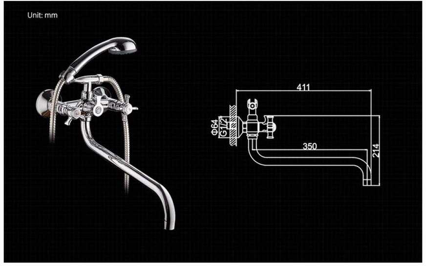 Смеситель для душа Ledeme H11 L2611 фотография 13