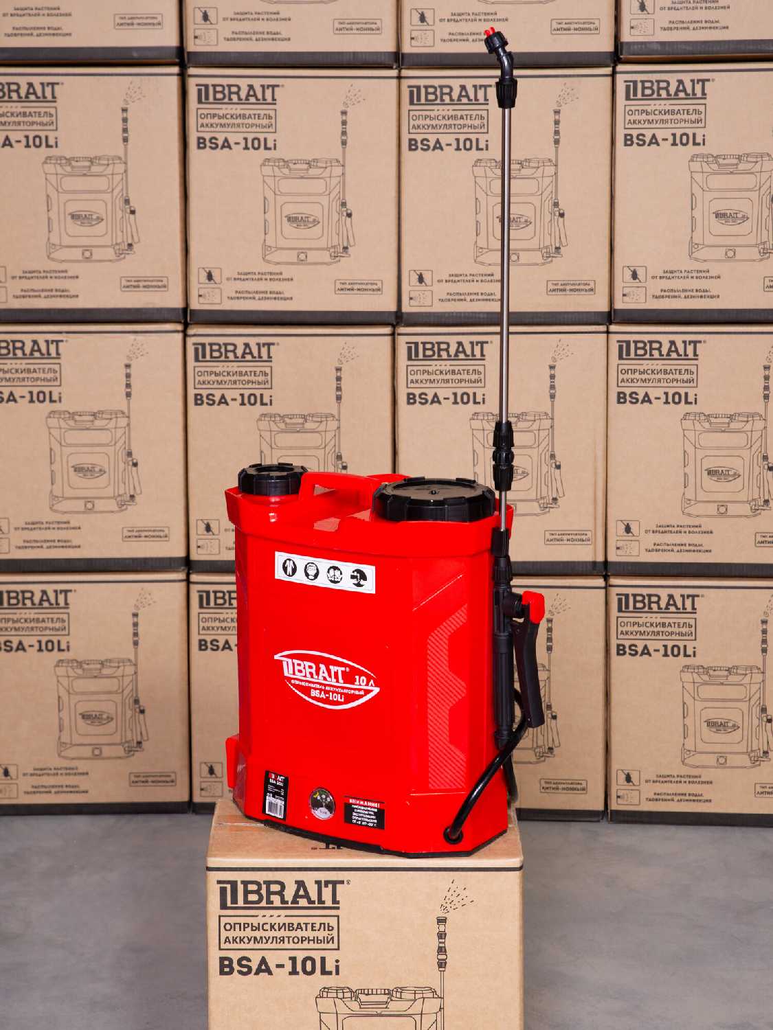 Опрыскиватели BRAIT BSA-10Li [10 л, 12 В, 3.6 л/мин, 1.5-4 бар] фотография 1