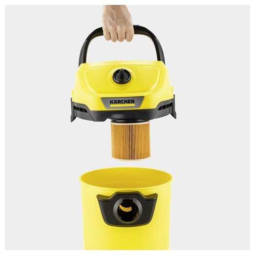 Профессиональный пылесос KARCHER WD 3 V-17/4/20, 1000 Вт фотография 3