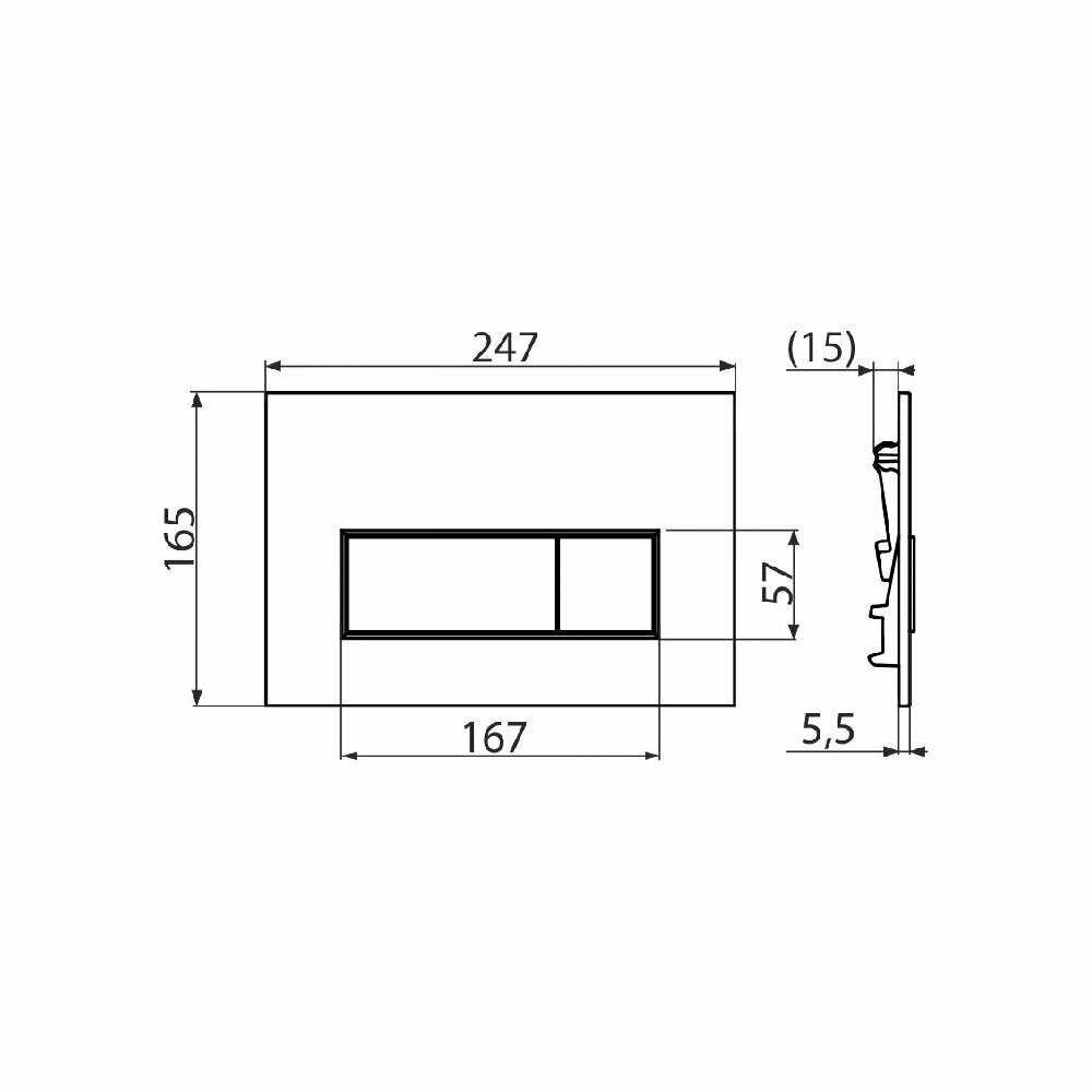 Кнопка смыва Alcadrain M572 фотография 12