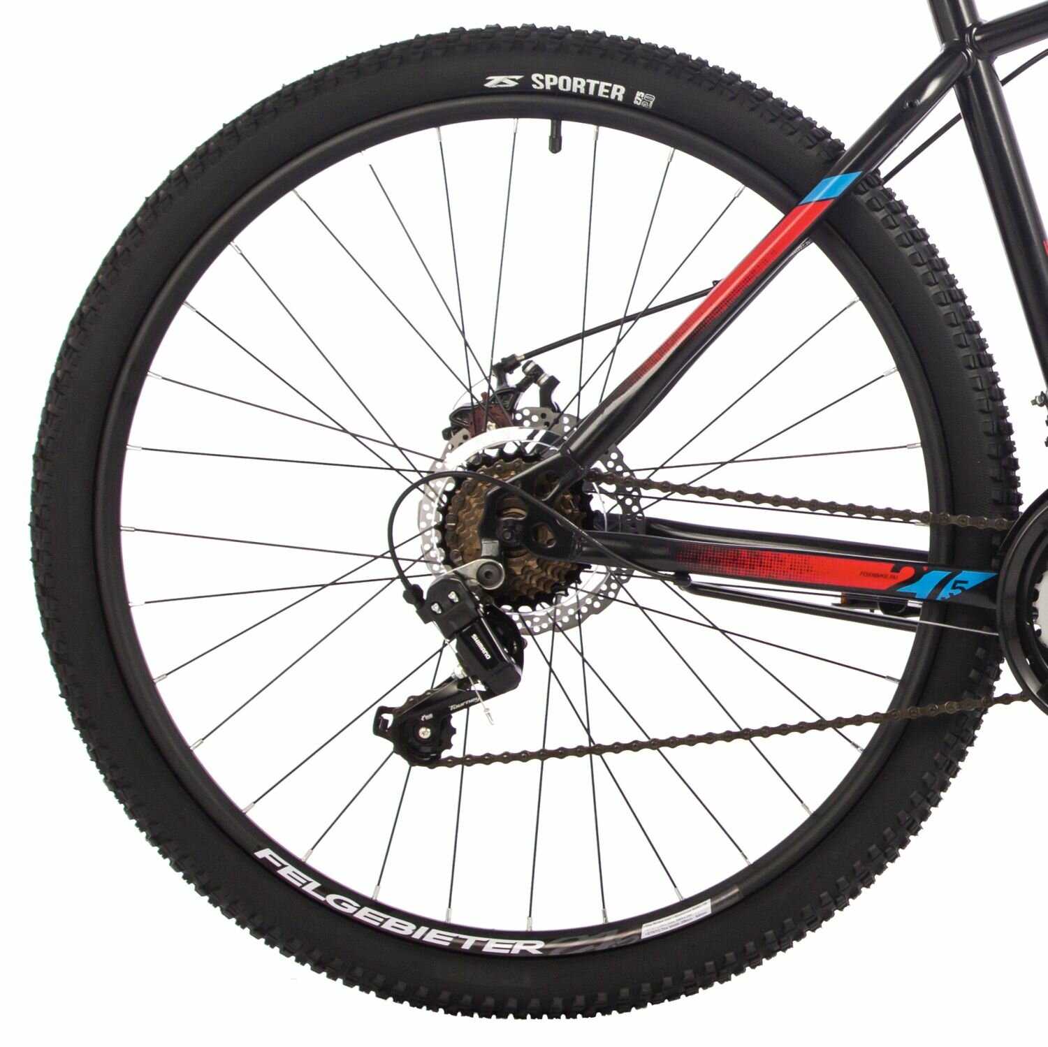Подростковый горный (MTB) велосипед Foxx Caiman 24 (24SHD. CAIMAN.12RD4) фотография 24