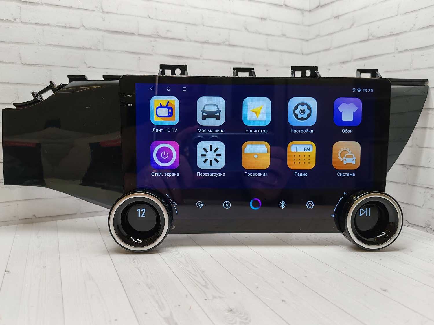 Магнитола Kia Магнитола с крутилками (андроид 13, QLED экран 10') фотография 1