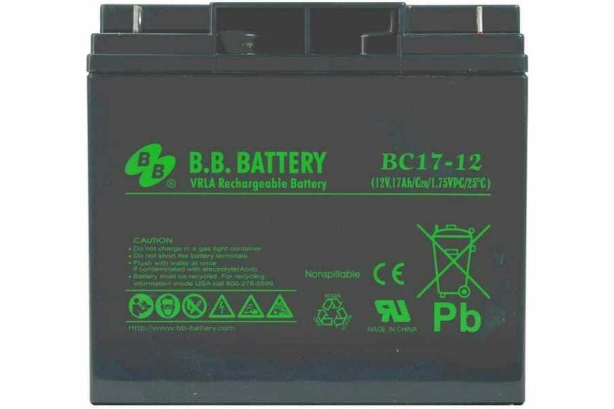 Аккумуляторная батарея B.B. Battery BC17-12 фотография 16