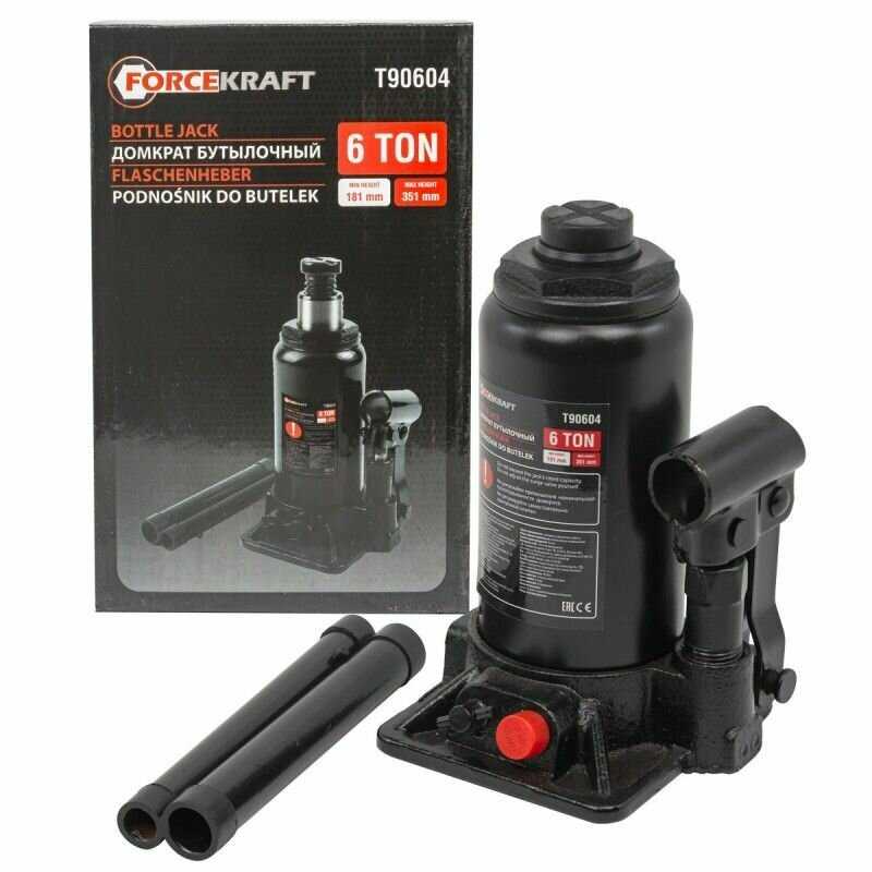 Домкрат бутылочный ForceKraft Домкрат бутылочный гидравлический для мототехники (FK-T92004D) фотография 18