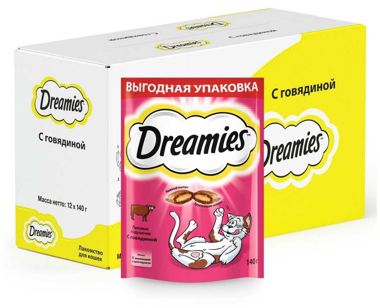 Лакомство для кошек Dreamies Подушечки с говядиной фотография 5