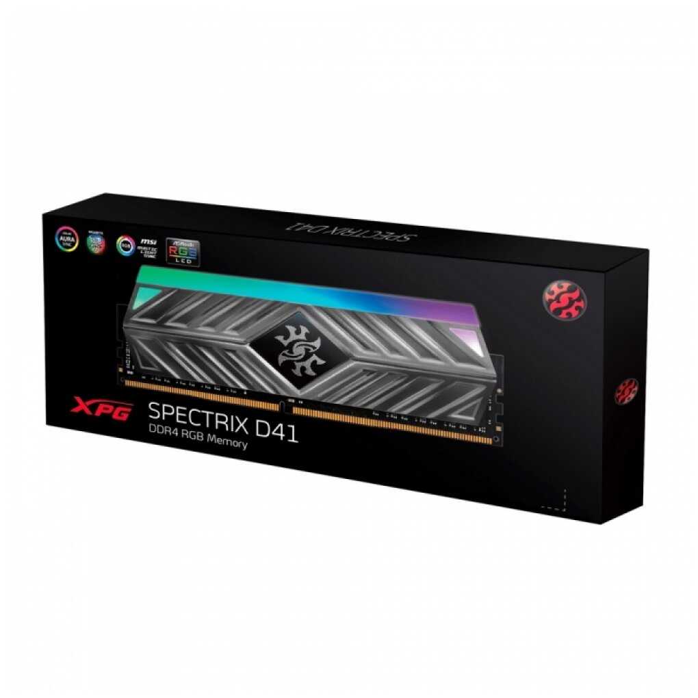 Оперативная память XPG Spectrix D41 8 ГБ DDR4 3200 МГц DIMM CL16 AX4U32008G16A-ST41 фотография 2