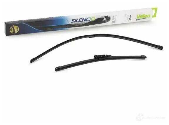 Щетка стеклоочистителя бескаркасная Valeo Silencio Flat Blade Set VM426, 2 шт. фотография 3