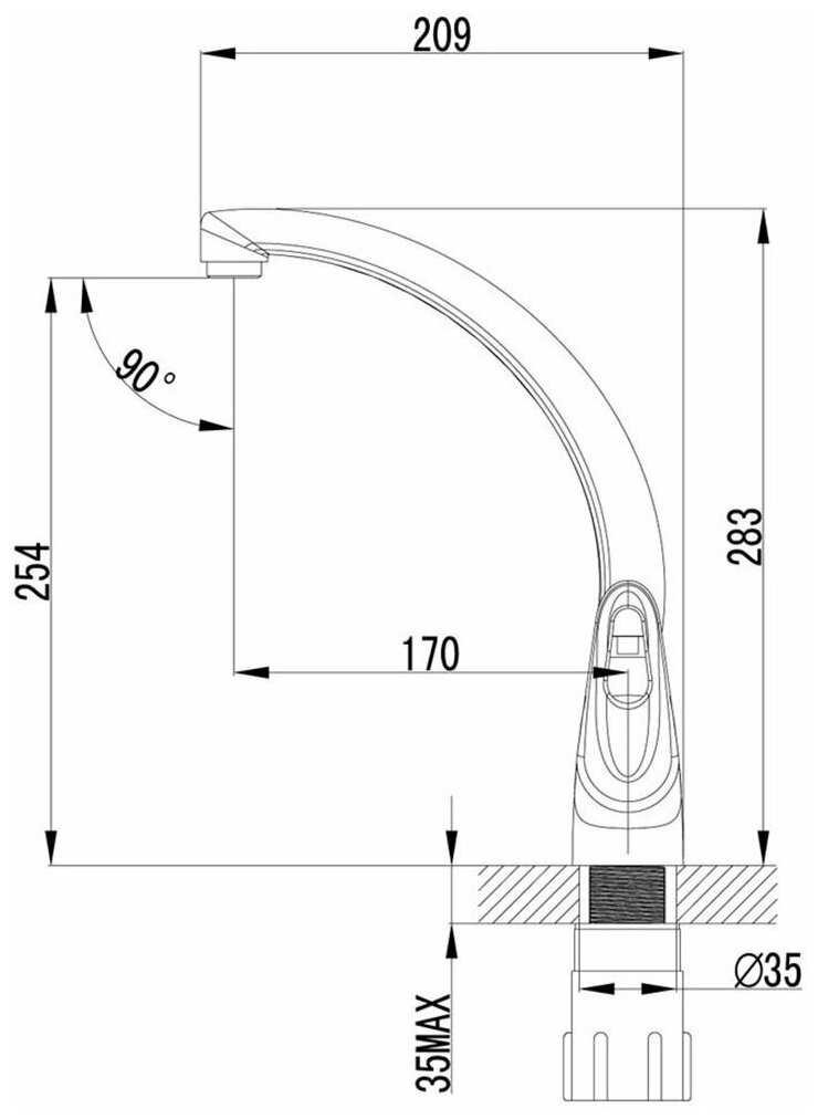 Смеситель Lemark LM4155C фотография 5