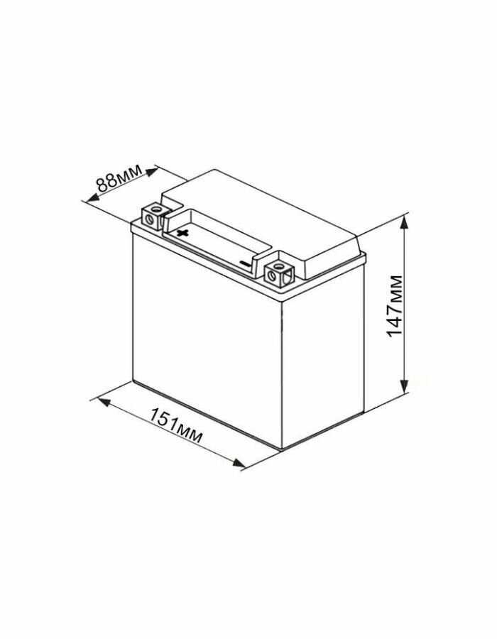 Аккумулятор RDRIVE HONDA GYZ16H (31500-HR0-F01) 12В 16.8Ач 240А фотография 1
