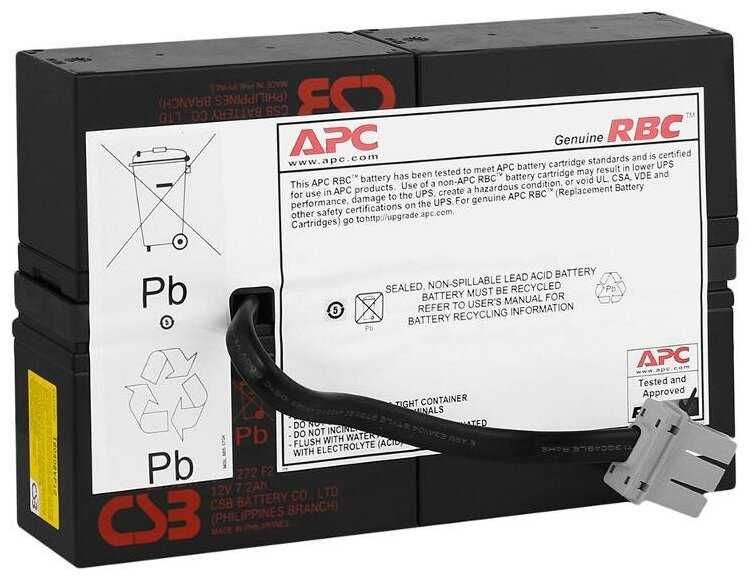 Аккумуляторная батарея APC by Schneider Electric RBC59 (12В 7 А·ч)