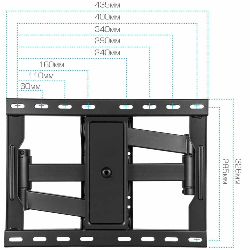 Кронштейн для телевизора настенный наклонно-поворотный Kromax ATLANTIS-85 [до 70 дюймов, VESA 600x400] фотография 5