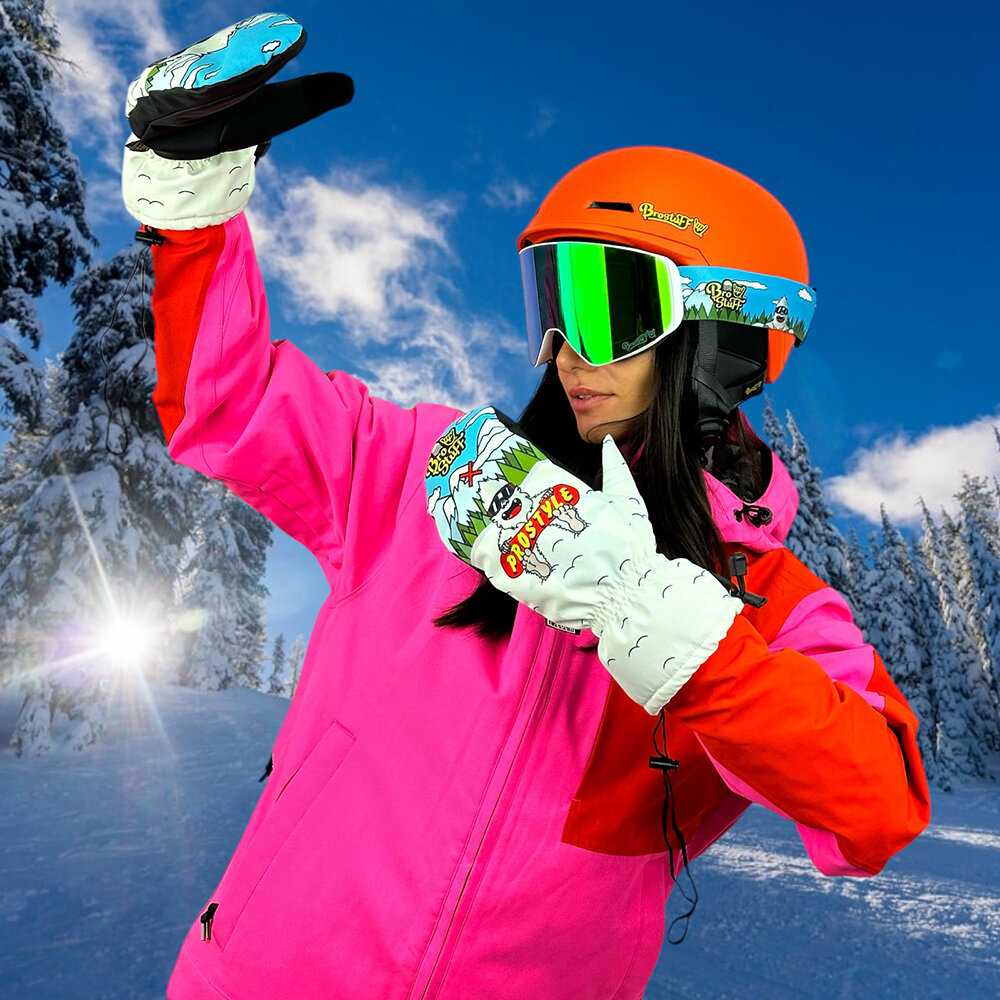 Маска для сноуборда, горных лыж BroStuff powder yeti фотография 26