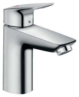 Смеситель для раковины (умывальника) hansgrohe Logis 71102000, рычажный фотография 8