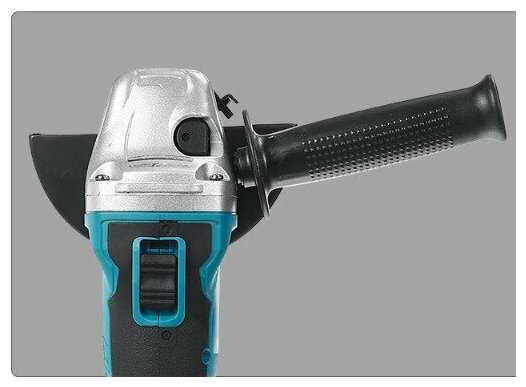 Аккумуляторная УШМ Drillpro 125 мм без АКБ, адаптирован к 18V батареи Makita фотография 3