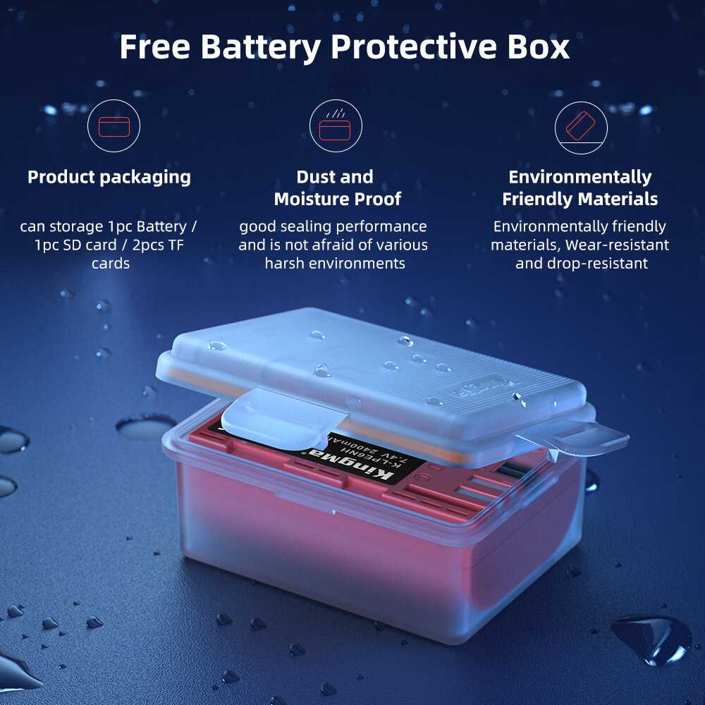 Аккумулятор KingMa LP-E6 [1960mAh] [Type-C] фотография 9